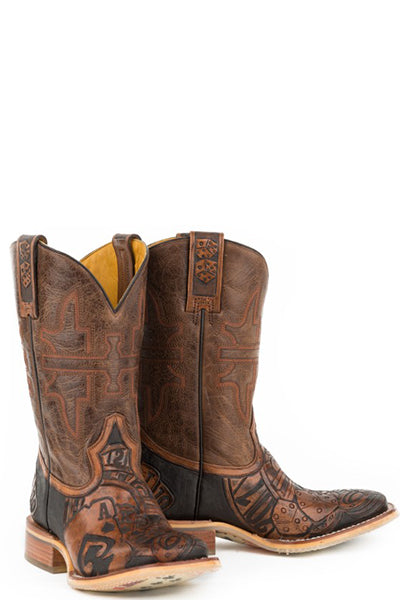 Mens The Gambler With Card Shuffle Sole – Tin Haul