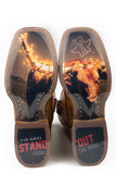 MENS KEEP OUT WITH LONGHORN LIGHTS OUT
