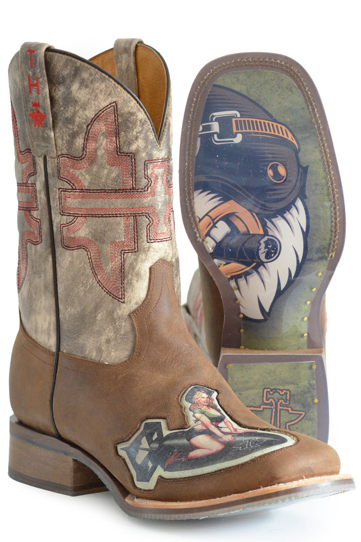 MENS BOMB GIRL WITH FIGHTING EAGLE SOLE