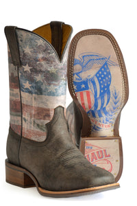MENS PATRIOT WITH EAGLE AND SHIELD SOLE