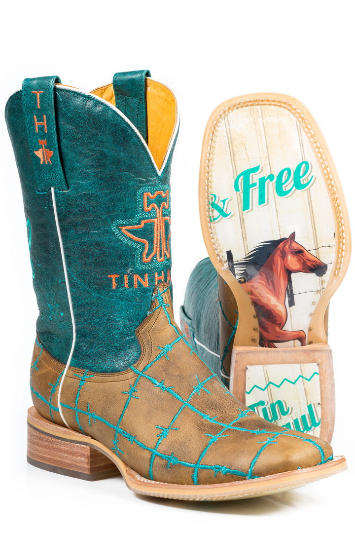 WOMENS BARBD WIRE WITH WILD AND FREE SOLE