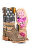 WOMENS AMERICAN WOMAN WITH SHOOT LIKE A GIRL SOLE