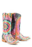 WOMENS GROOVY WITH TIE DYE CAMPER SOLE