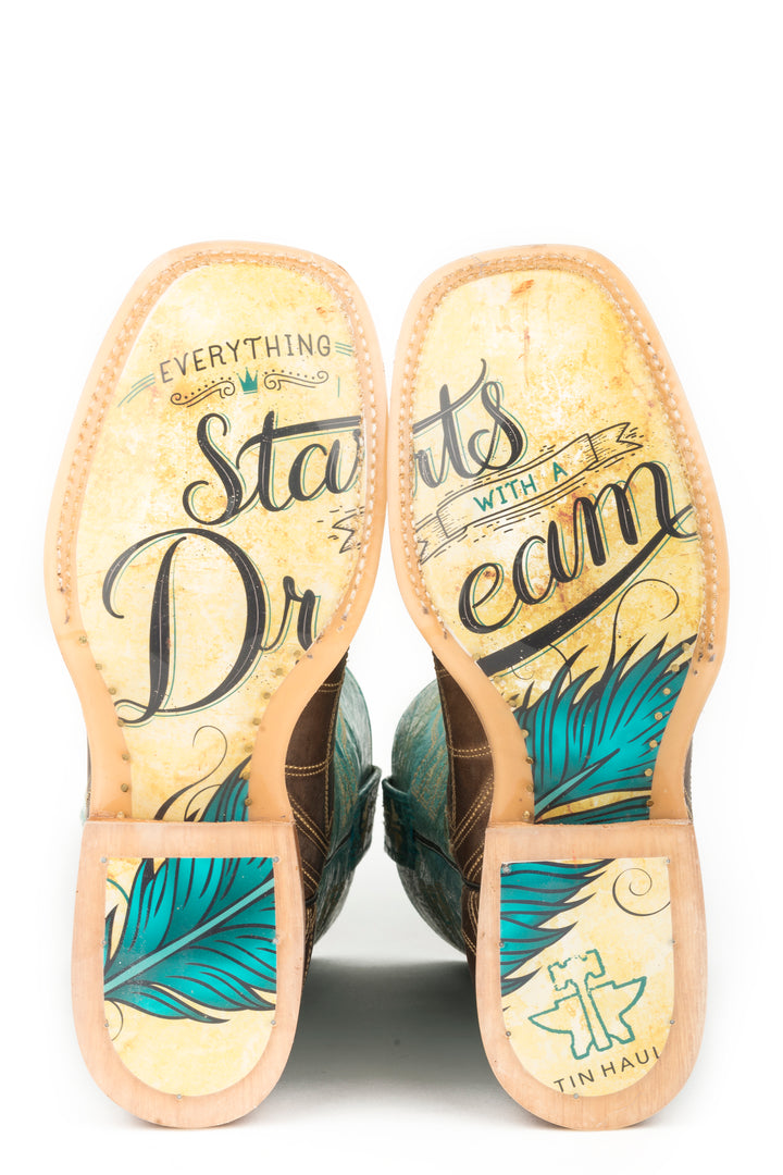 WOMENS DREAMCATCHER WITH START WITH A DREAM SOLE