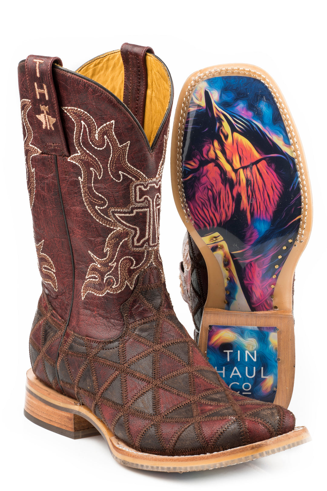 WOMENS A CUTE ANGLE WITH COLORFUL HORSE SOLE