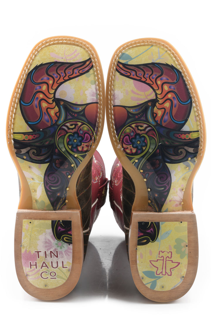 WOMENS SUPER NOVA STAR WITH BULL DOODLES SOLE