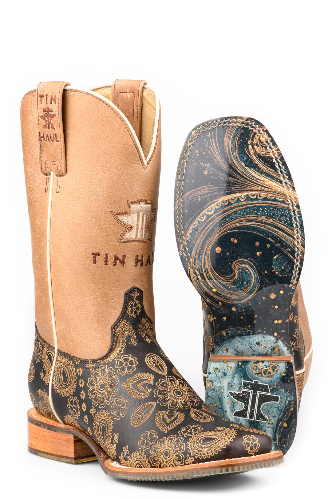 WOMENS TIN HAUL ROCKIN PAISLEY BOOTS