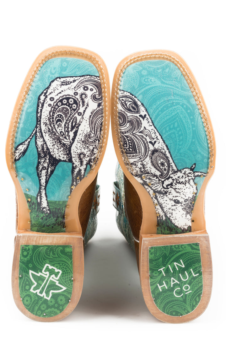 WOMENS YEE WITH HAW WITH PAISLEY CALF SOLE