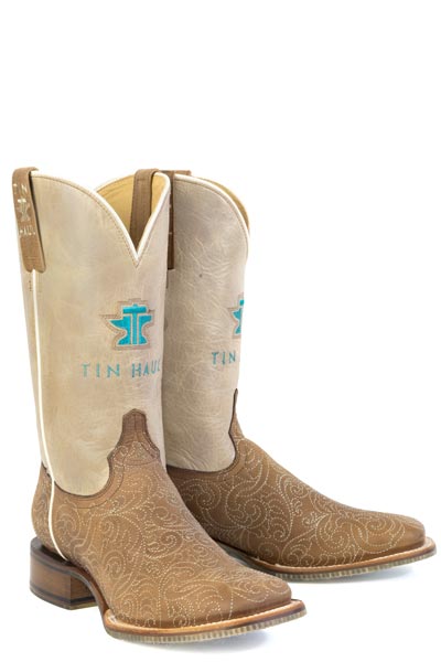 WOMENS TIN HAUL SCROLLWORK BOOTS