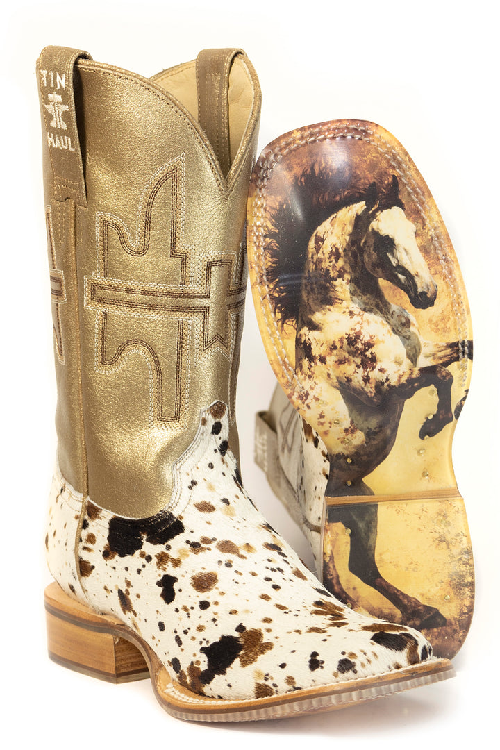WOMENS TIN HAUL WESTERN SPOTTED BOOT
