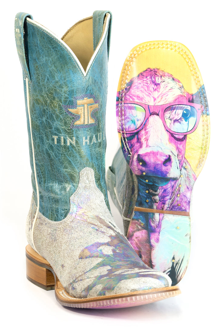 WOMENS TIN HAUL WESTERN PSYCHEDELIC BOOT