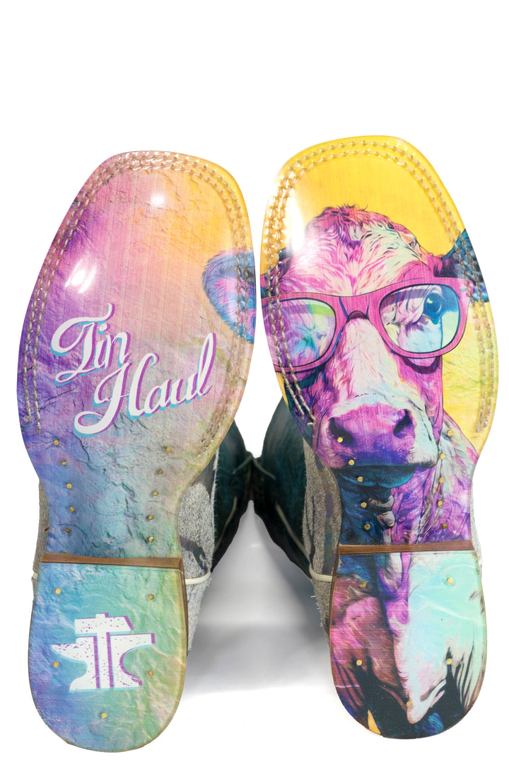 WOMENS TIN HAUL WESTERN PSYCHEDELIC BOOT