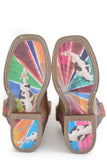 BIG GIRLS SPOTTYCOLORFUL CATTLE SOLE