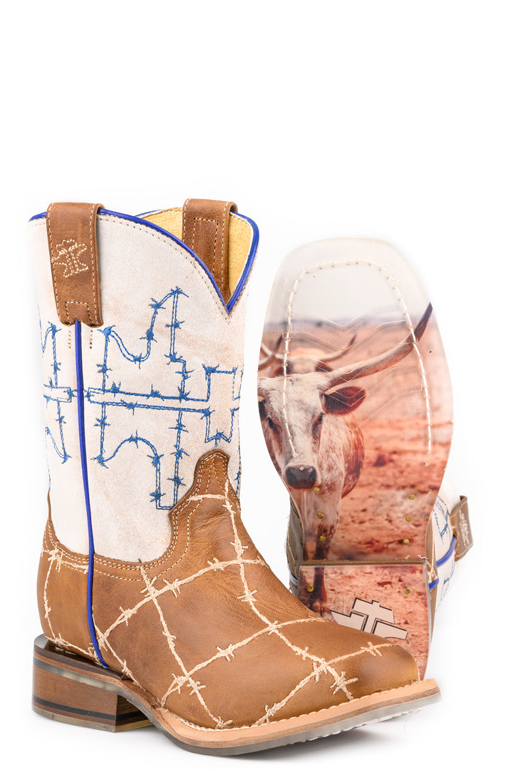 BIG KIDS BOYS TIN HAUL STEER CLEAR BOOTS